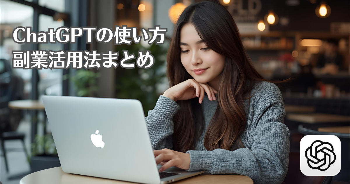 ChatGPTの使い方と副業活用法まとめの記事のアイキャッチ画像