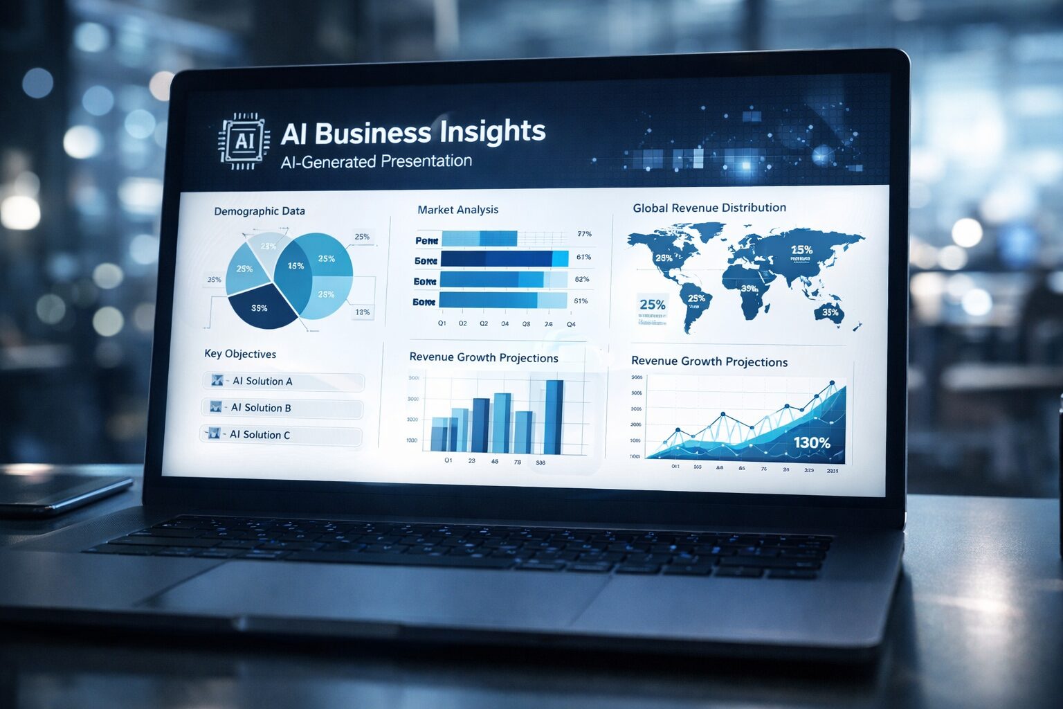Felo AIのスライド自動生成機能のイメージ