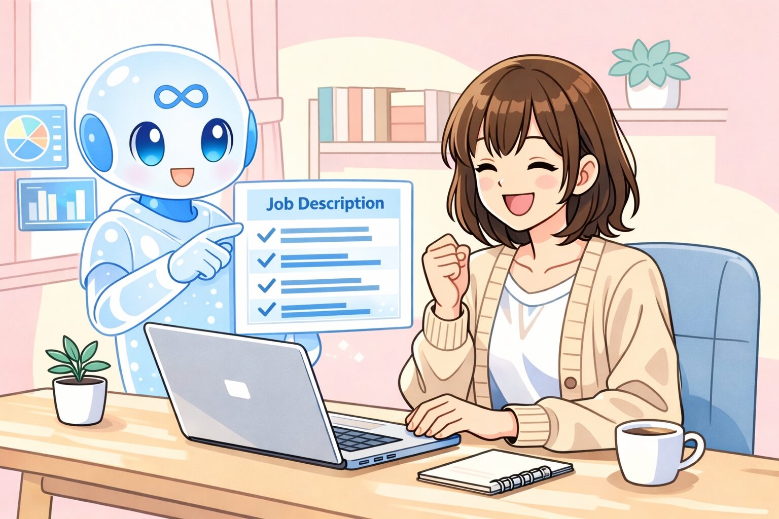 Webライターの案件応募の不安をGeminiと一緒に解消するイメージ画像