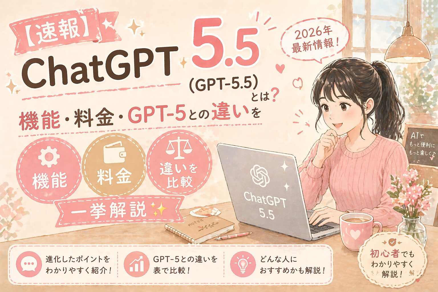 ChatGPT 5.5の新機能を確認するnana