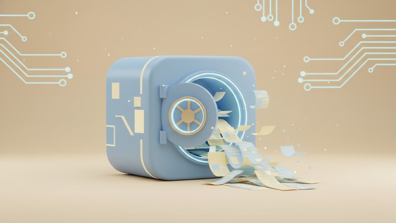 うっかりドアが開いたままのデジタル金庫から漏れ出すデータ